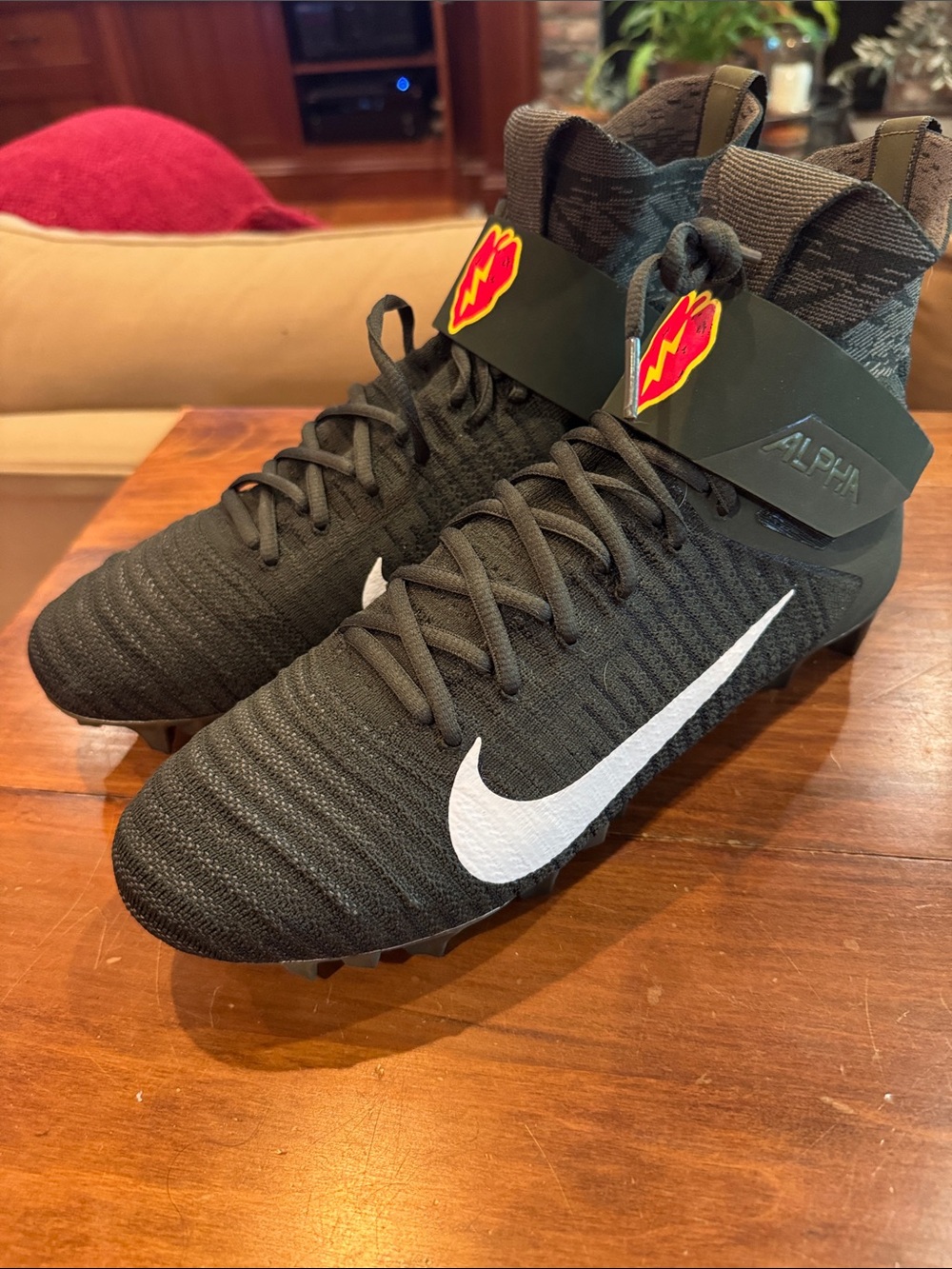 NEW NIKE Alpha Menace Elite 2 SMU P Football Shoe 11.5 Army West Point Cleats